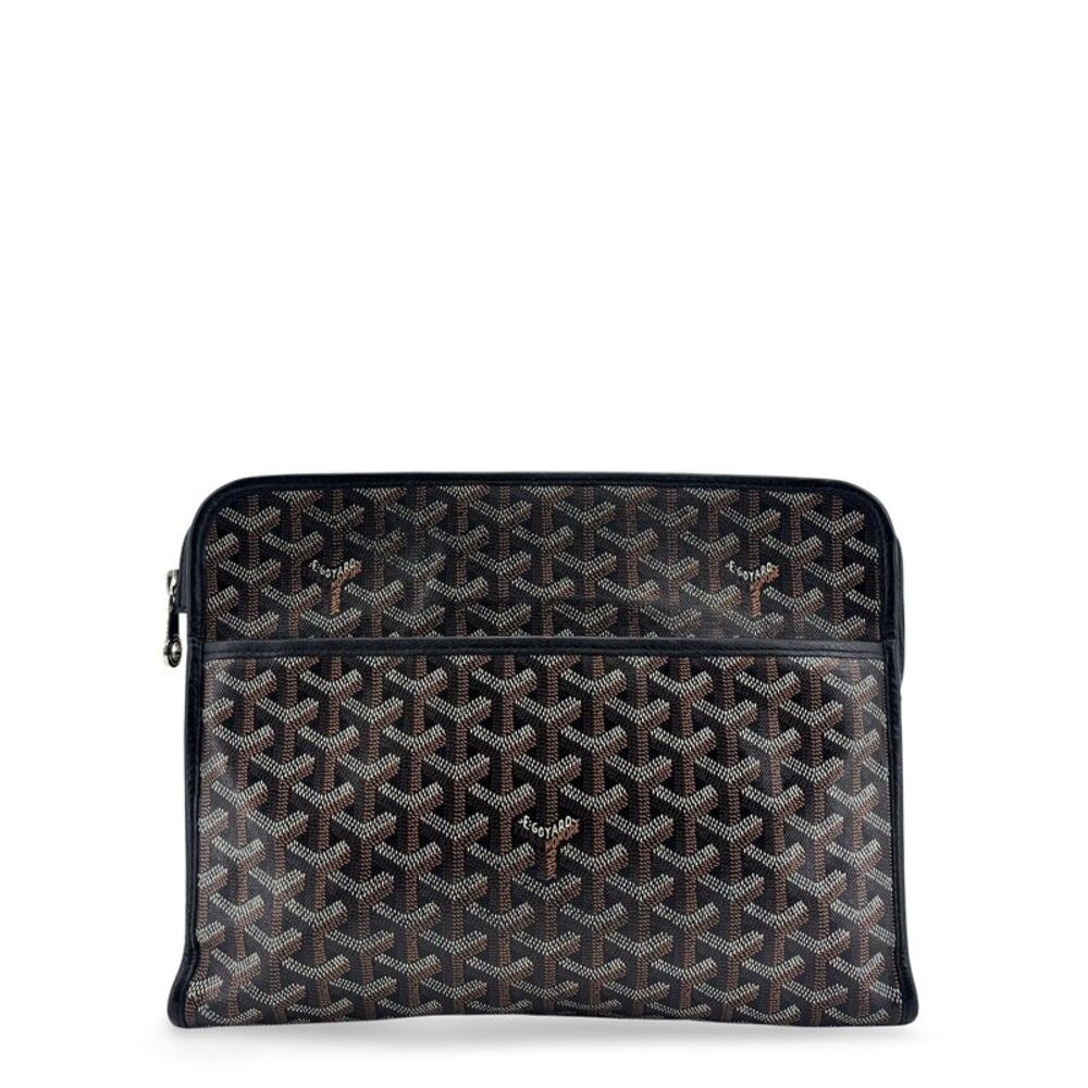 Goyard Juvance GM Pouch Black Tan